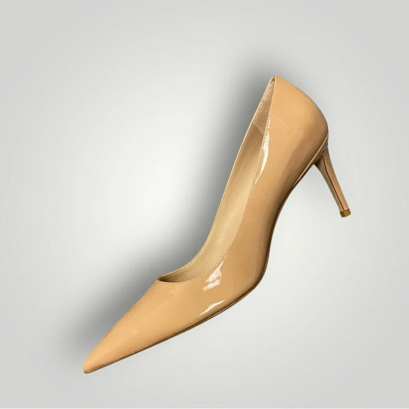 Stuart Weitzman pointed-toe patent leather pumps Sz 10.5 - Picture 9 of 13
